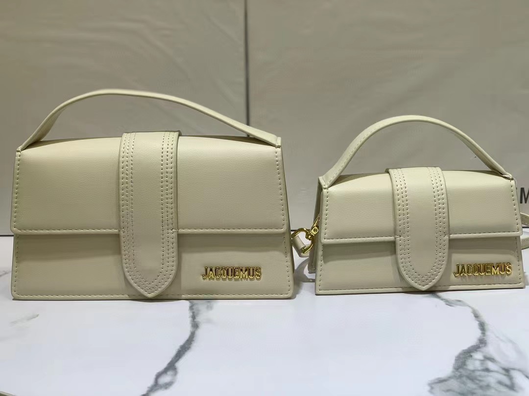 Jacquemus Le Bambino Long Cream Leather