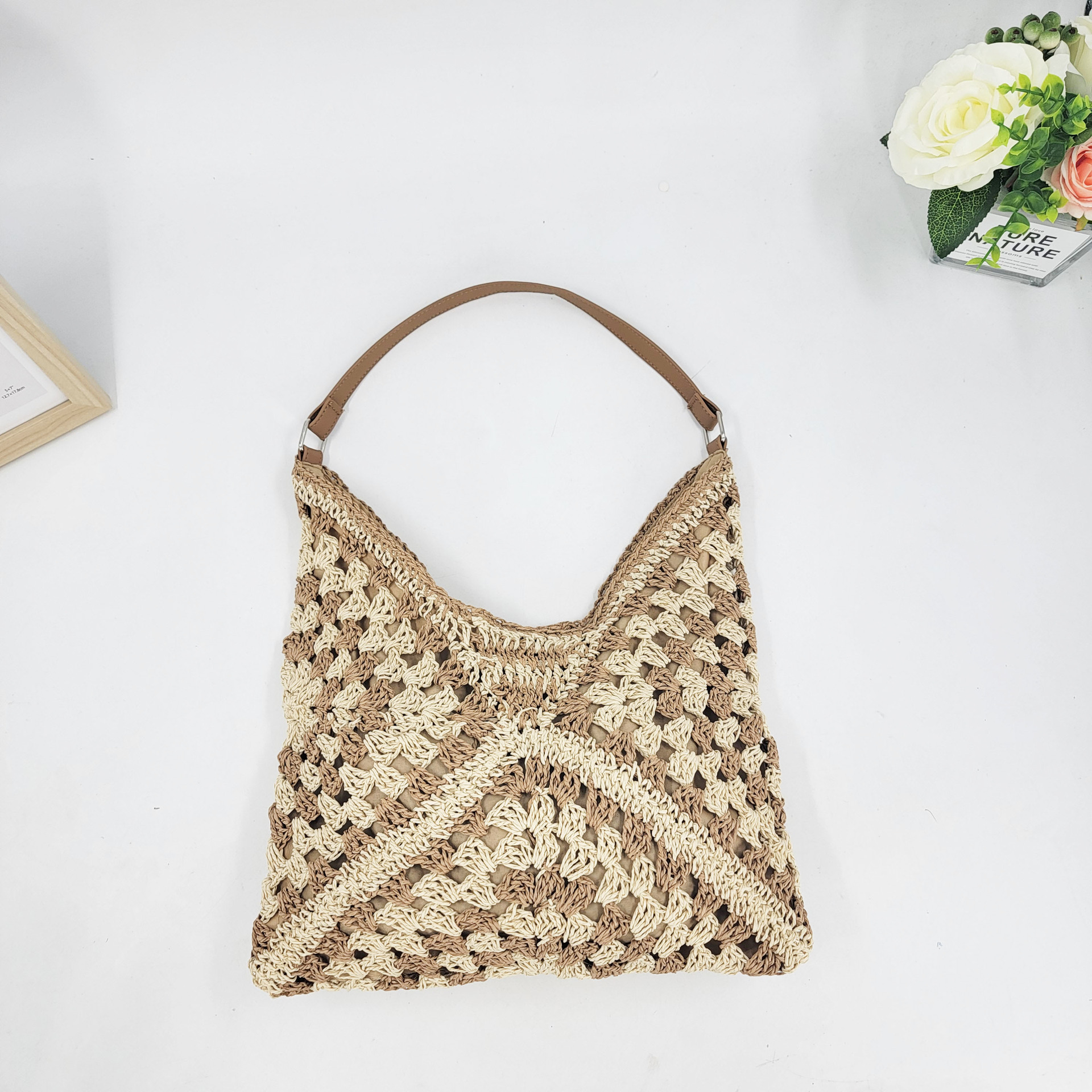 Vacation Straw Shoulder Bag