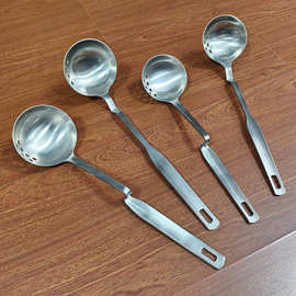 304不锈钢火锅一体勺漏创意挂壁火锅汤勺子Z形V形勺漏汤漏汤壳子