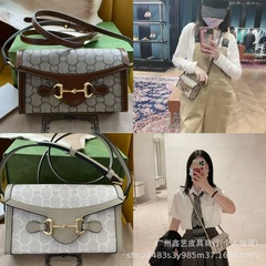 G家Horsebitケース携帯電話バッグ1955シリーズミニ横型百合小方バッグシングル肩斜め掛け女性バッグ