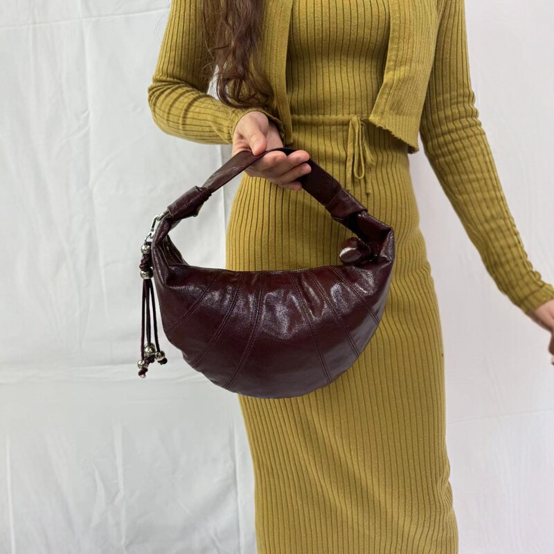 Linen-Coated Croissant Bag 2026 New French Niche Design Croissant Bag Single Shoulder Crossbody Dumpling Bag Chest Bag for Women Linen-Coated Croissant Bag 2026 New French Niche Design Croissant Bag Single Shoulder Crossbody Dumpling Bag Chest Bag for Women
