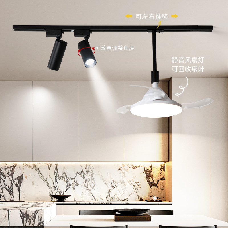 Araña de pista de restaurante retro