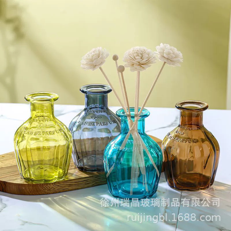 Безырагменная бутылка для ароматерапии, пустая бутылка, стеклянная ваза, украшение для гостиной, свежие цветы, композиция из сухих цветов, культура воды, гидропоника, прозрачное цветочное устройство