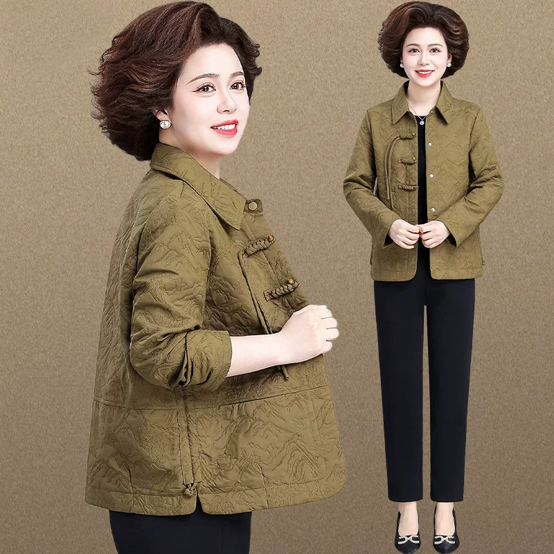 Spring jacket for mother, demi-season thermal underwear, autumn trench coat, for teenagers, for middle age
