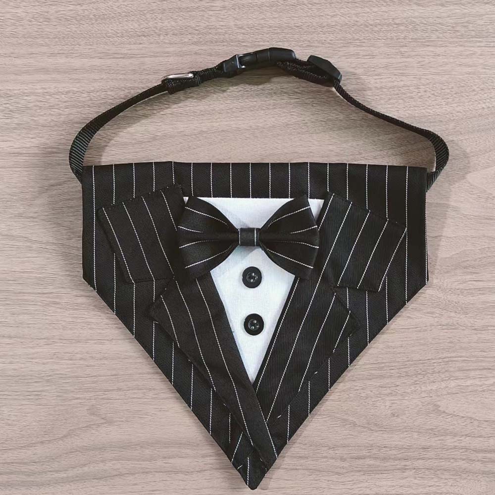Cross-border exclusivo nuevo traje popular perro triángulo bufanda corbata mascota perro saliva toalla bufanda de la boda