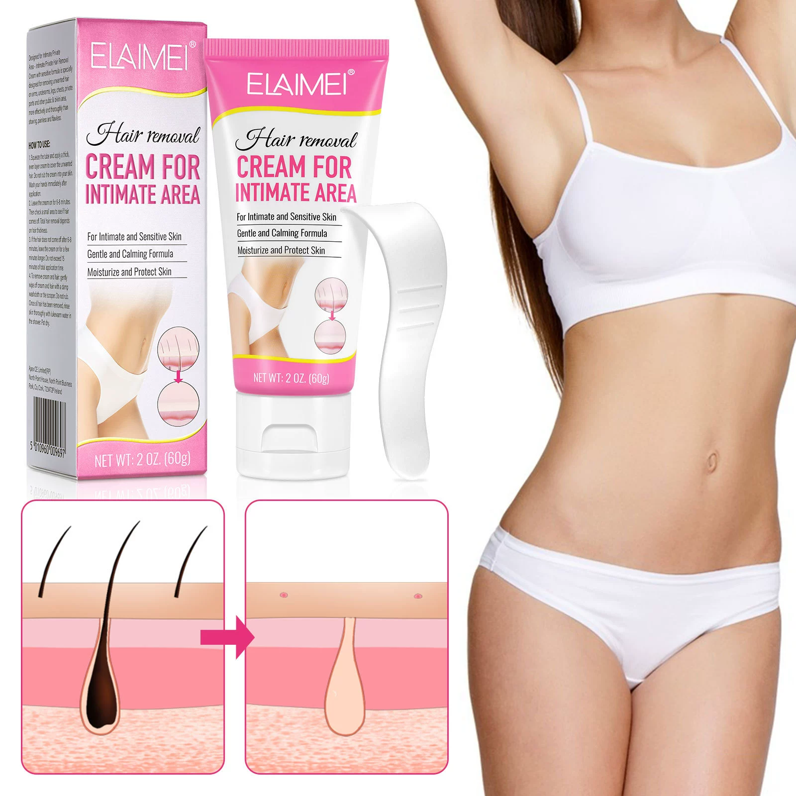 [私密部位脱毛膏HAIR REMOVAL CREAM FOR INTIMATE AREA]