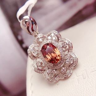 Jewelry manufacturer 18K gold inlay natural non-burning blue treasure pendant main stone: 1.2 karat