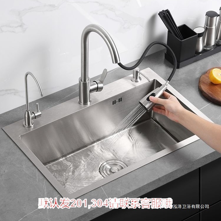家庭用ステンレス鋼シンク 304 シンク手動ブラッシュシングルとダブル厚みのある家庭用食器洗いシンクの組み合わせ|undefined