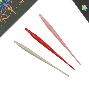 New Color Handmade diy Kidsren's Primary School Students' Painting Scratching Brush Scratch Painting Plastic Plastic Pen