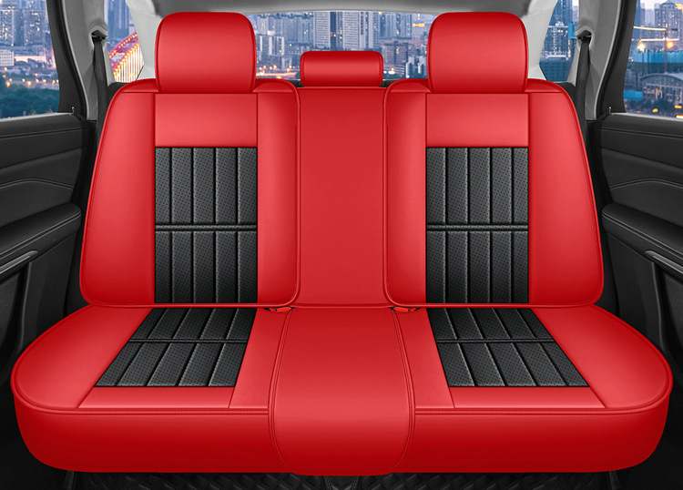 Full-Coverage Car Seat Cover, Universal for All Seasons, Perforated and Breathable, Special for Summer, Wear-Resistant, High-End Business Seat Cushion