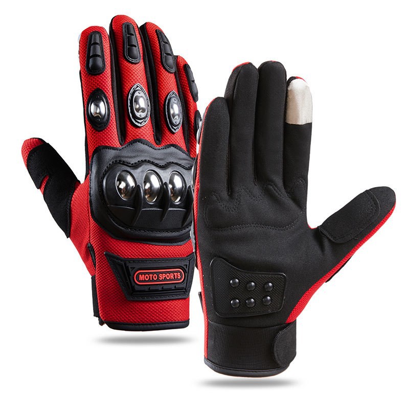 機関車の手袋の男性のフィットネスの運動のタッチパネルの滑り止めの屋外の騎乗の防護のタッチパネルのステンレスの殻のすべての指のA32-GK