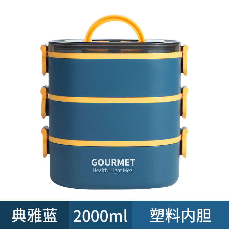 Nuevo estudiante cantina almuerzo caja de gran capacidad multi-capa portátil almuerzo caja de oficina trabajador microondas horno Calefacción almuerzo caja