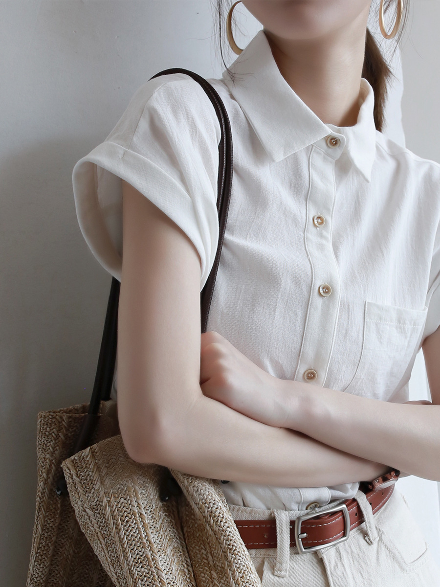 White summer shirt