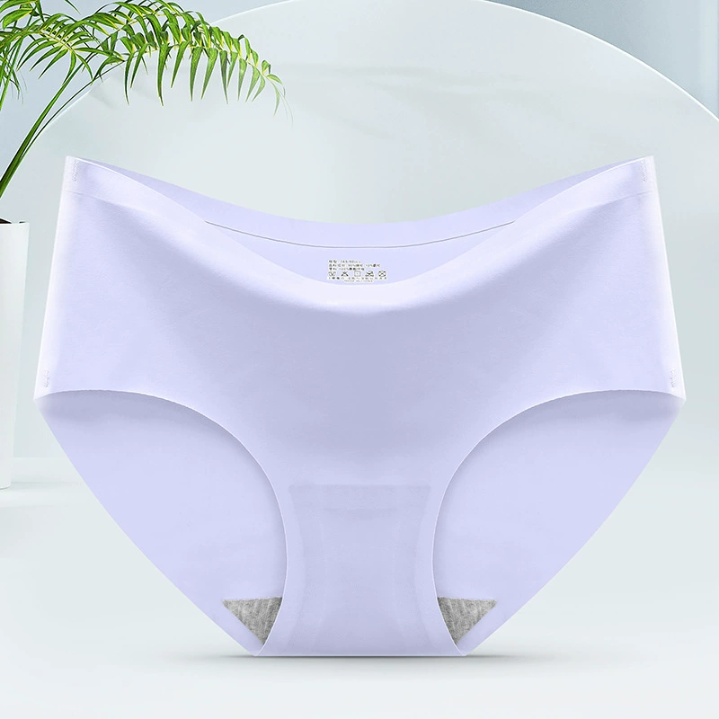 Silk Panties, Women’s Mid-Rise Seamless Underwear, Soft Stretch Fabric, Multiple Colors