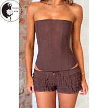 J 28117 Sexy Hot Pants Wave Hem Shorts ���~߅��ѝ