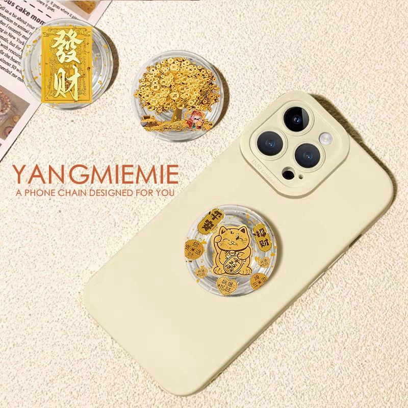 La caja de dinero creativa del soporte de airbag para teléfonos móviles pegado 360 rotación telescópico perezoso persiguiendo la mesa