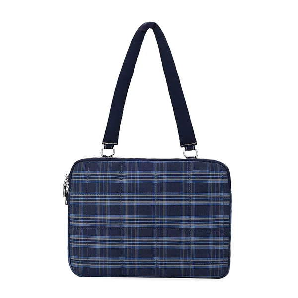 iPad Inner Liner Plaid Computer Handbag Shoulder Bag 15inch Tablet Bag Shockproof Waterproof Plaid Bag Carry-on Bag