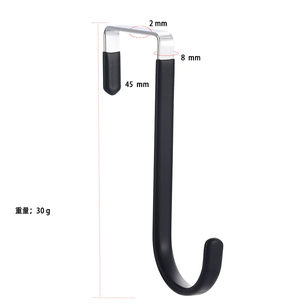 Gancho trasero de puerta sin clavos transfronterizo Gancho para ropa sin costuras impregnado de pegamento Gancho trasero de puerta de baño portátil