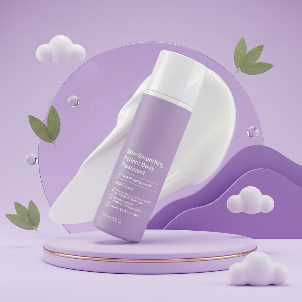 Cross-Border Tk In-Stock Product, New Trend on Amz: Retinol Moisturizing Body Lotion, Lightweight Texture, Comfortable on the Skin