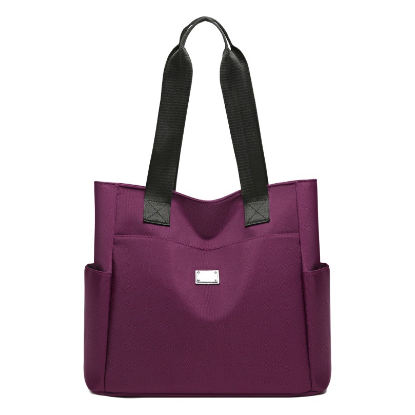 Bolsos para mujer 2025 nuevo bolso tote de tela Oxford de gran capacidad, bolso de hombro y axila simple para ir al trabajo con múltiples bolsillos, venta al por mayor
