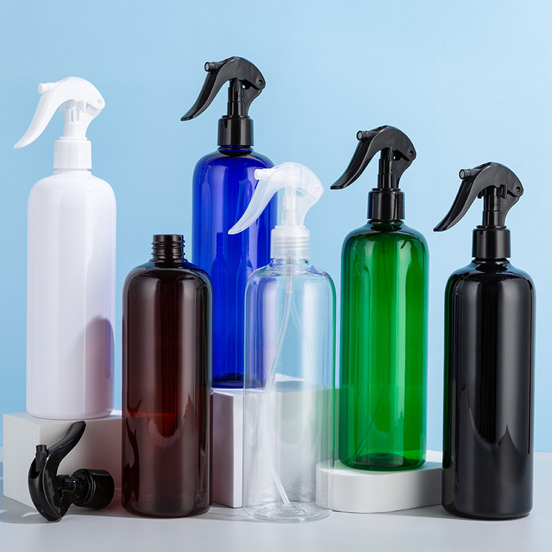 塑料瓶厂家现货 圆肩500ml 浇花细雾消毒液除螨喷雾瓶+小老鼠喷雾