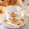 Disney ceramics tableware lovely Winnie the Pooh 4.5 household Rice bowl Cartoon children Ceramic bowl wholesale