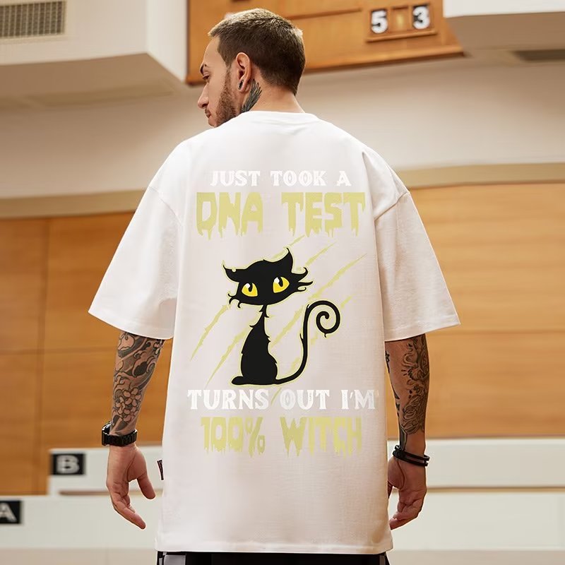 Trend fashionable spring T-shirt with a round collar