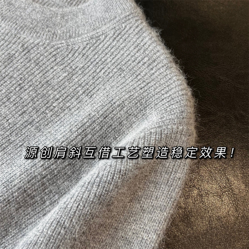 高品质！爱心扣双拉链羊绒羊毛针织开衫设计感小众毛衣外套女秋冬|undefined
