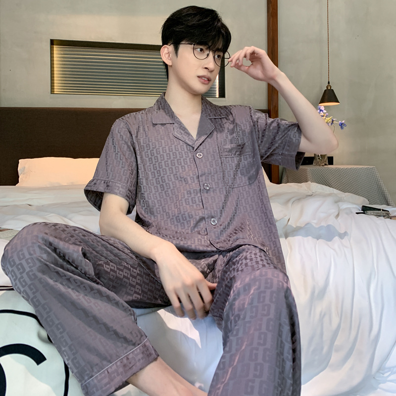회색 G-반팔 바지