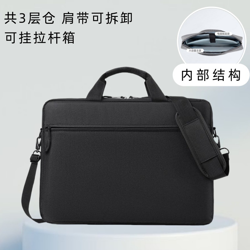 Bolsa de computadora de gran capacidad 16 pulgadas bolsas de mano bolsas de hombro engrosadas portátiles de 16 pulgadas para hombres y mujeres de negocios