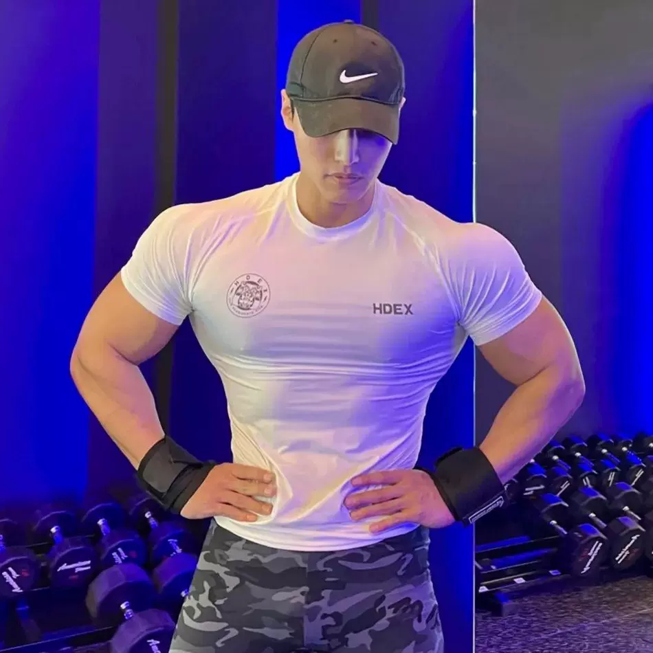 健身衣男T恤服运动紧身衣篮足球训练压缩速干衣跑步短袖上衣