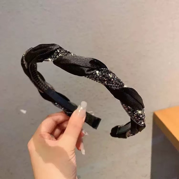 麻花头箍发饰欧美气质百搭防滑带齿发箍精致女孩高级小众设计头箍|undefined