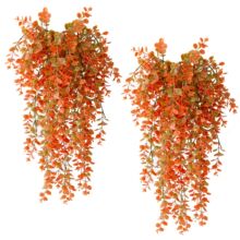 秋季仿真绿植尤加利藤条跨境人造万圣节藤蔓悬挂植物吊顶装饰户外