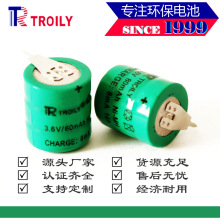 TROILY正品 镍氢纽扣可充电 NIMH60mAh3.6V太阳能仪表电池组出口