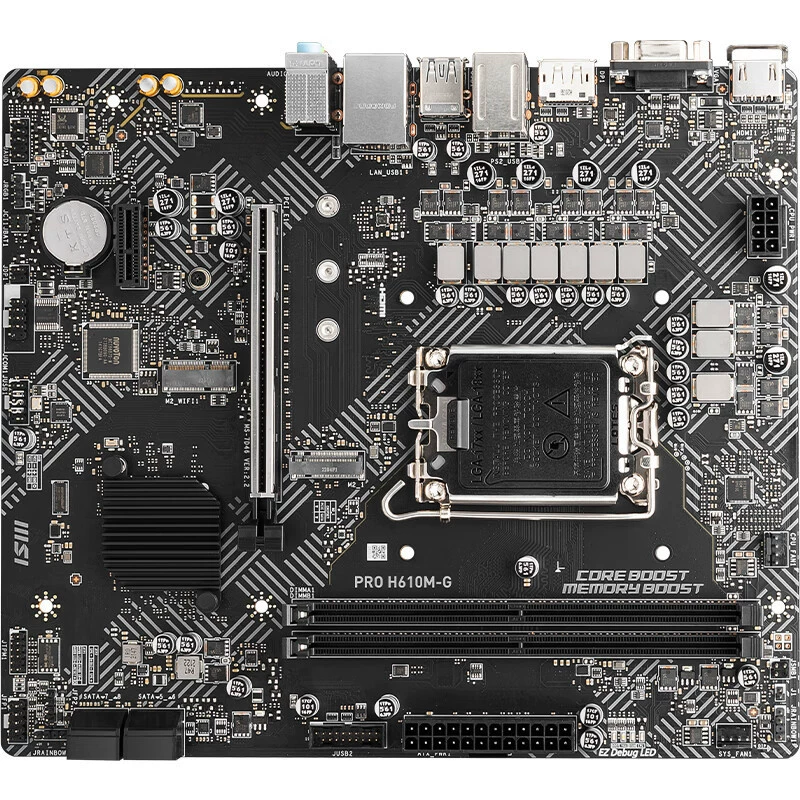 Материнская плата Intel MSI Pro H610M-G DDR5, совместима с процессорами 12/13‑го поколения
