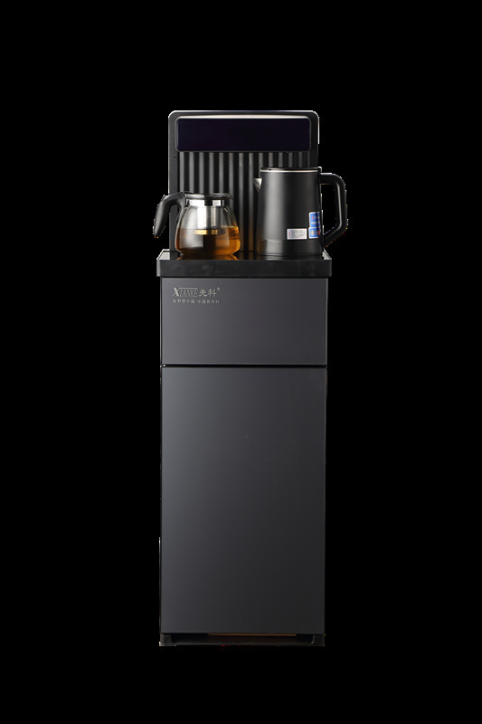 新型縦型茶バー機家庭用茶バー機家庭用縦型冷水機下にバケツを置くダブルポットの保温|undefined