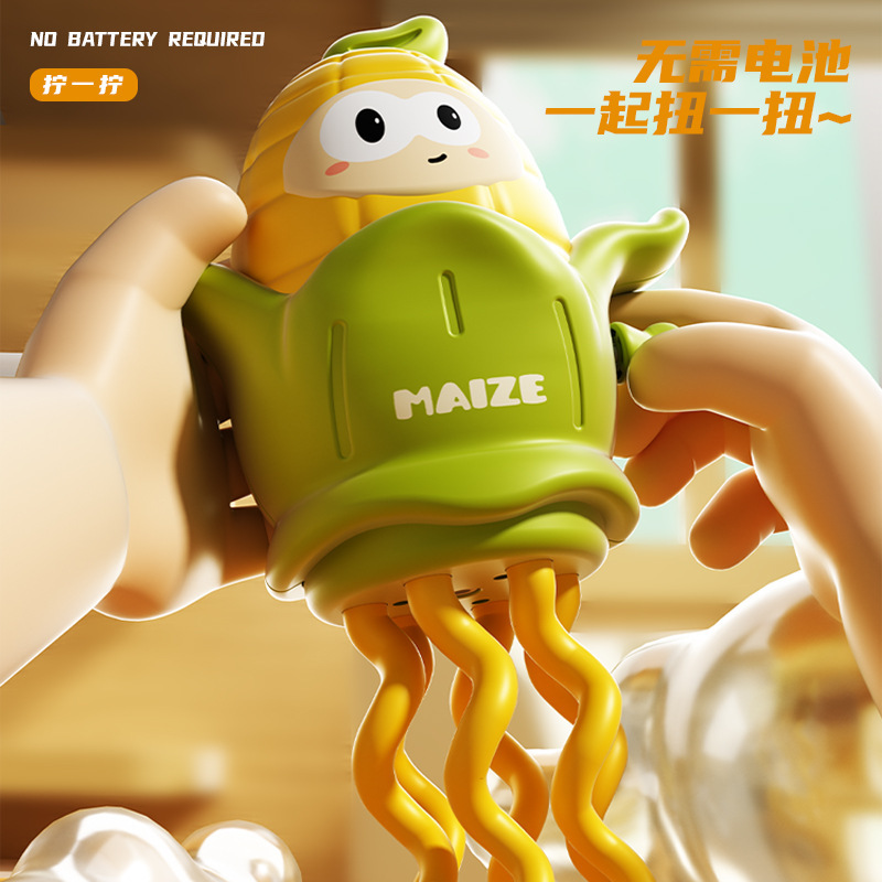 2025年新作子供用魔法のねじり踊るとうもろこし時計じかけのおもちゃ赤ちゃんが歩き方を学ぶ8本足のタコ|undefined