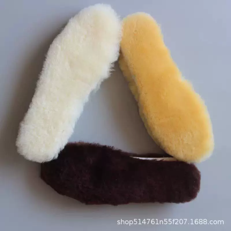 真羊皮毛一体鞋垫多色可选冬季保暖吸汗防臭澳洲皮毛鞋垫男女通用