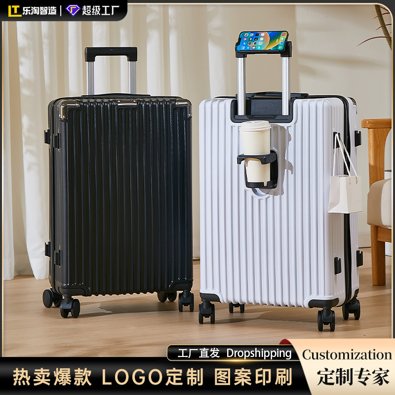 Customized Suitcase for Men, Sturdy and Durable, 20inch Carry-On Luggage with Universal Wheels, 24inch Trolley Case for Women, 28-Inch Password Travel Suitcase
