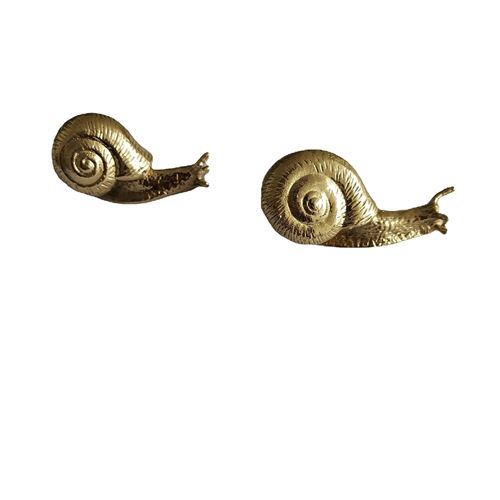 Brass snail wardrobe door tea can jewelry box tissue box handle
