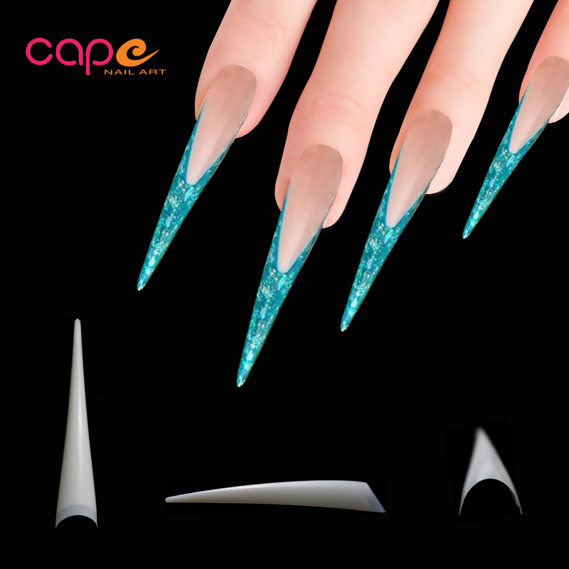 K · nail nail nail art nail hand decoration fake nail half paste XXL long pointed nail