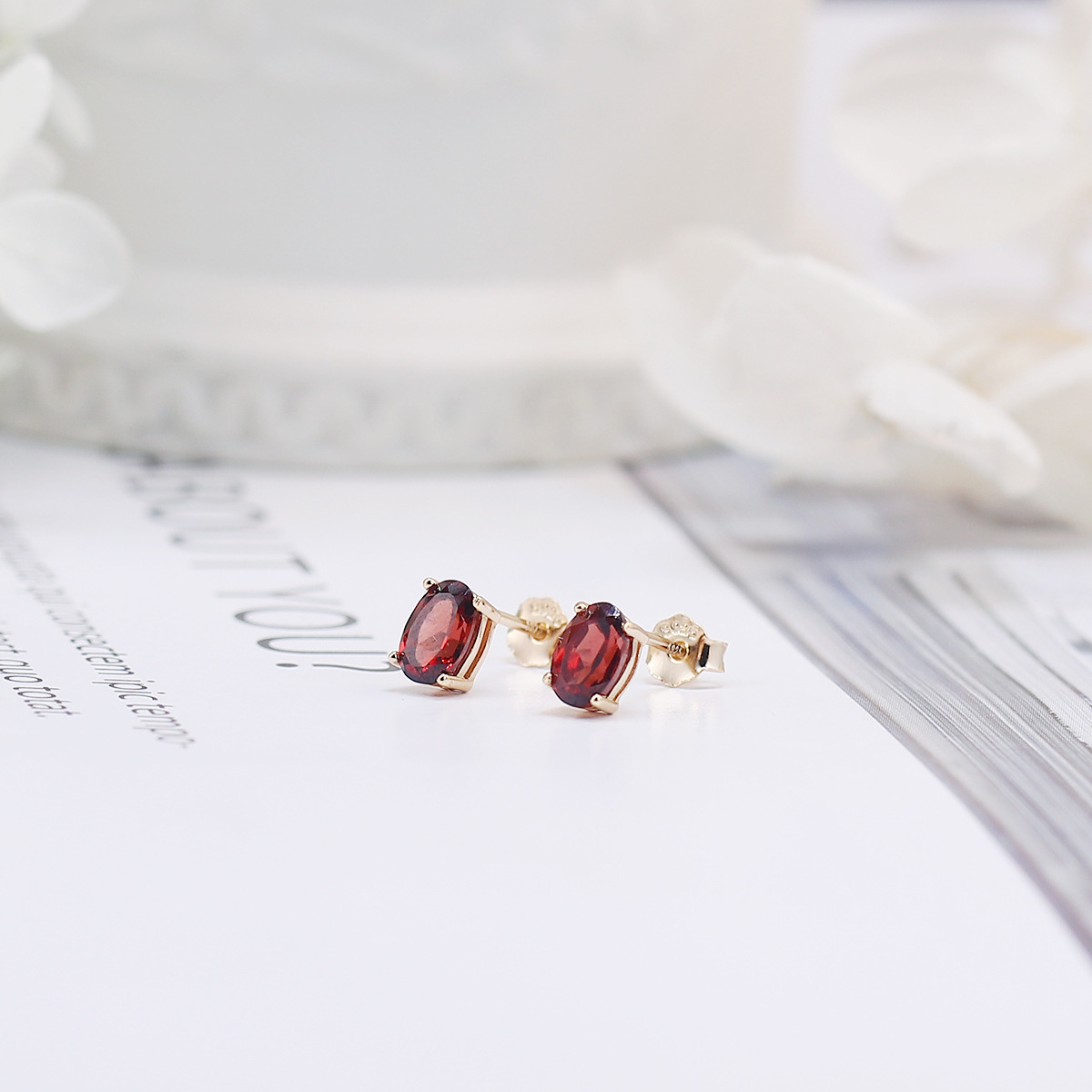 1 Par Plata Cristal 925 De Plata De Ley Geométrico Aretes Pequeños display picture 3