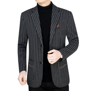 2024 Spring New Men's Suit Casual Business Fashion Slim Fit Top Handsome Middle-aged Youth Suit Trendy