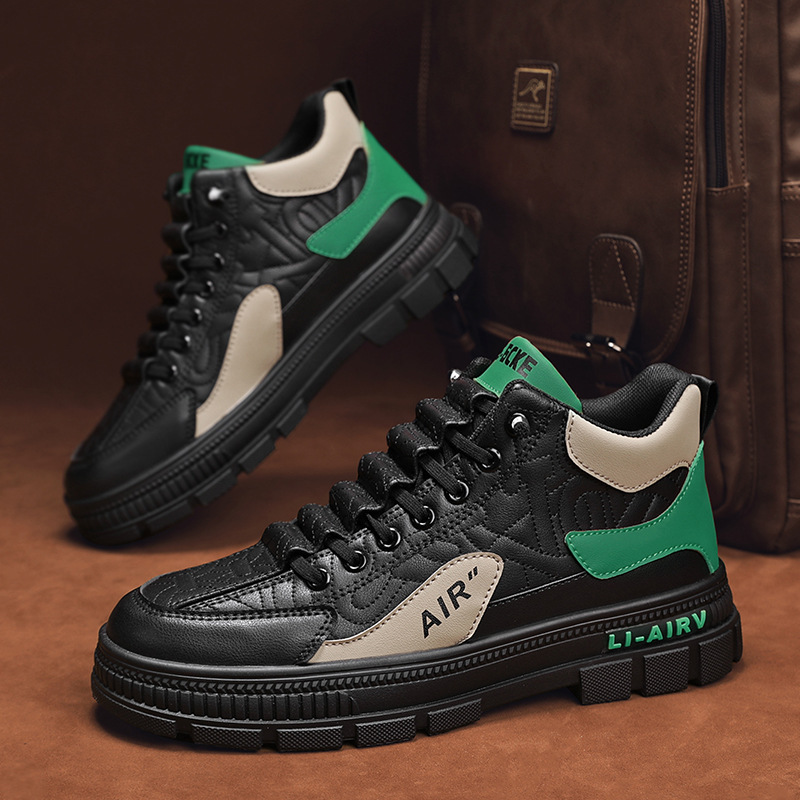 Zapatos para Hombre, Primavera 2025, Versátiles, Casuales, Deportivos, con Plataforma, que Aumentan la Estatura, Blancos, Modernos