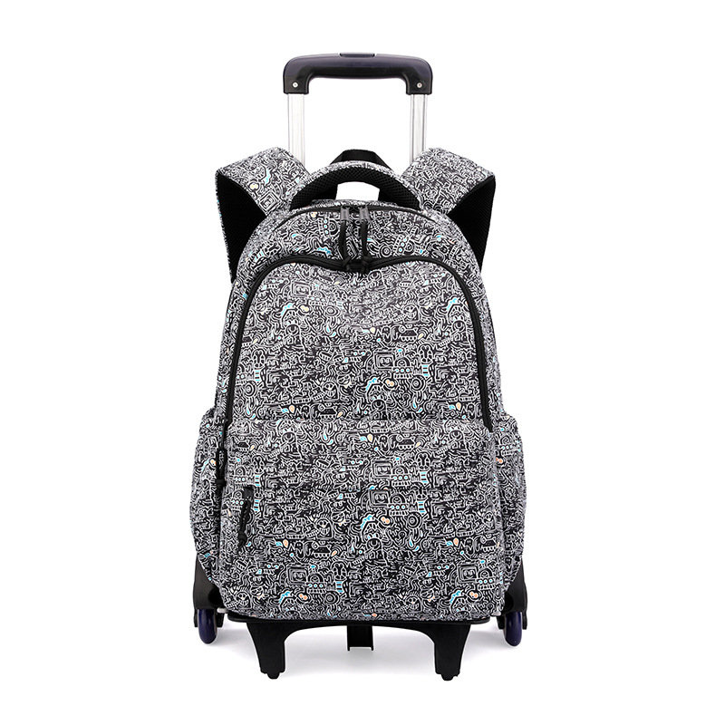 Mochila de estilo de pescado natural para estudiantes de primaria 3 - 6 grados para hombres y mujeres, mochila de tracción de estudiantes de secundaria ligera de gran capacidad