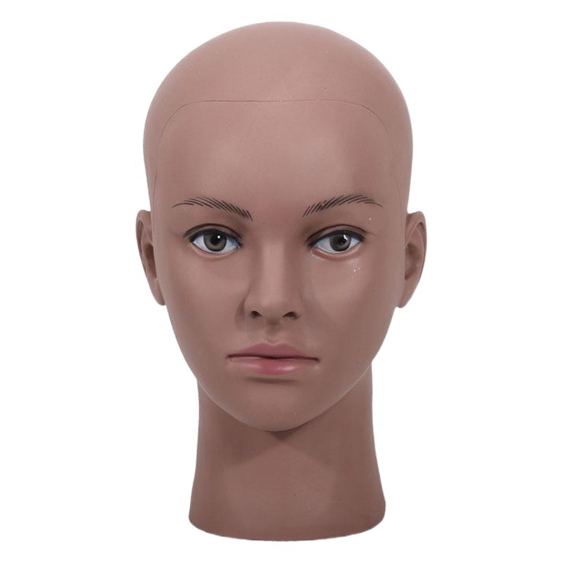 Hat Wig Model Head Bracket Female European and American African Skin Color Head Model Head Dummy Head Foreign Trade Male