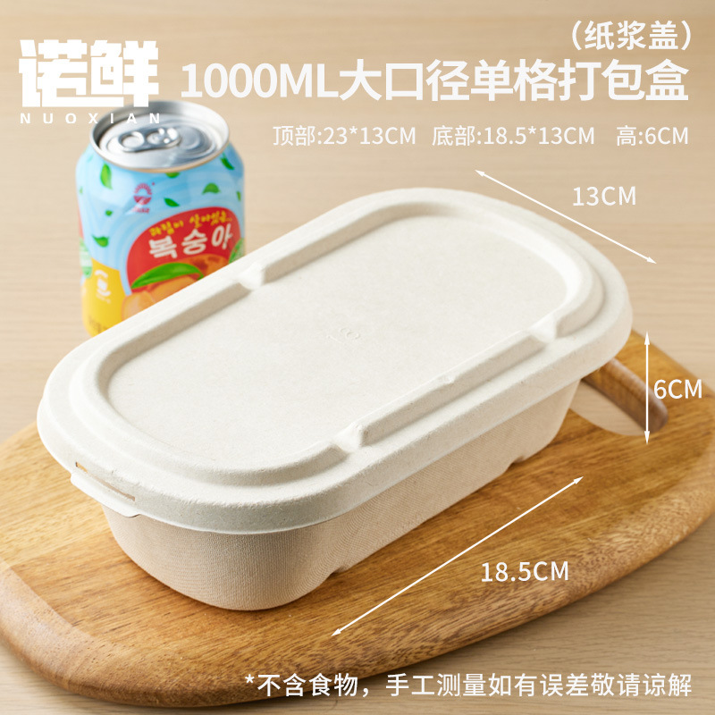 Caja de embalaje de frutas, caja de comidas desechable, viaje de primavera, picnic, camping, comida ligera, arroz cortado, doble división al aire libre