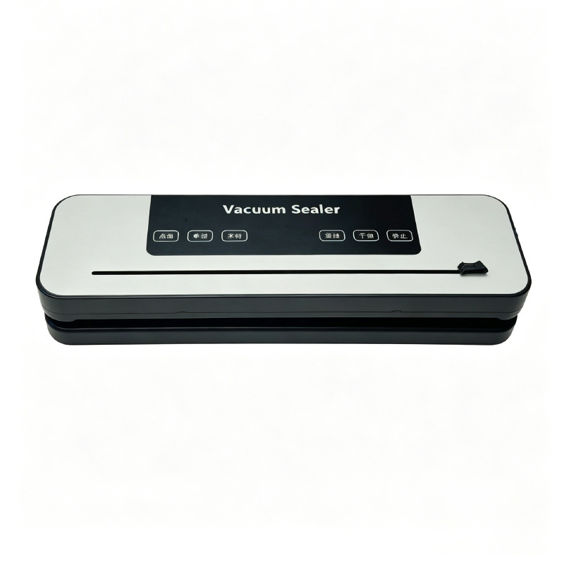 Automatic vacuum sealing machine, dry and wet, compact household kitchen