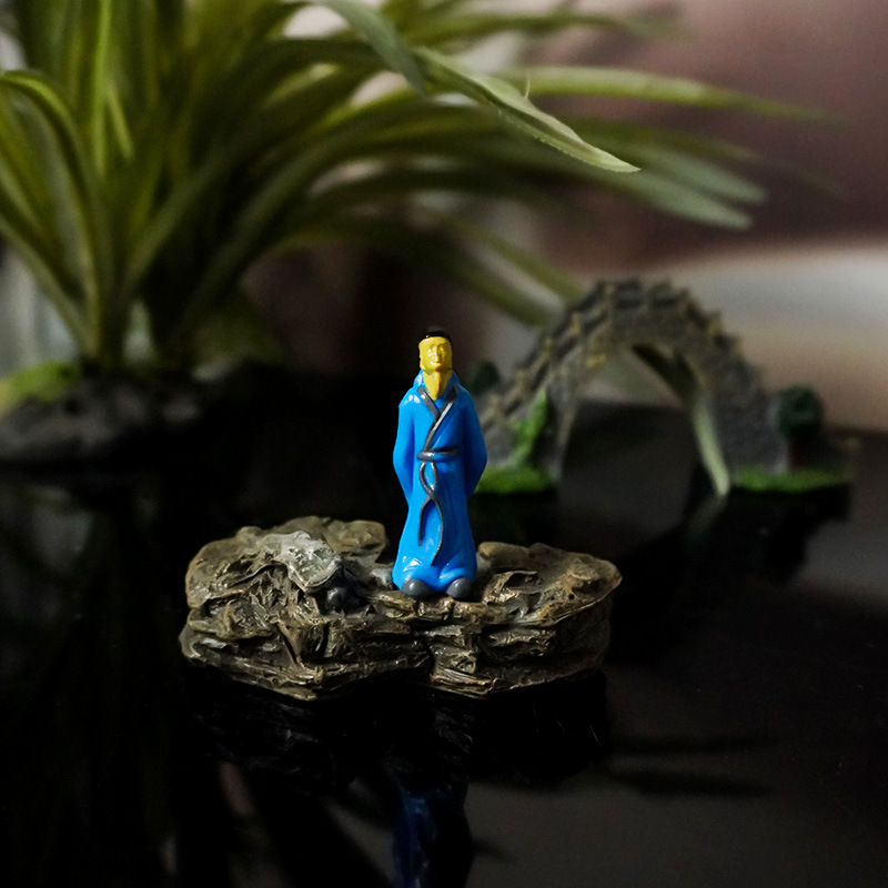 Poemas y figuras de piano, piedras absorbentes de agua, piedras de agua, decoraciones de rocalla, pequeños adornos, peceras, bonsai, péndulo de paisaje