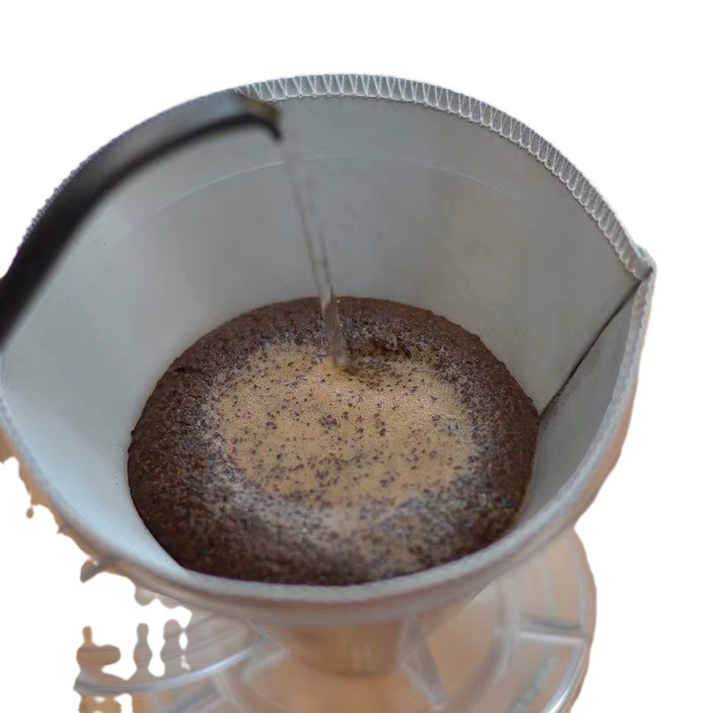 Filtro de pantalla de filtro de café de mano fina de acero inoxidable 304 papel de filtro de cono sin papel de filtro de tela
